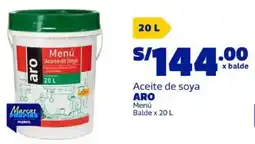 Makro Aro aceite de soya menú balde oferta