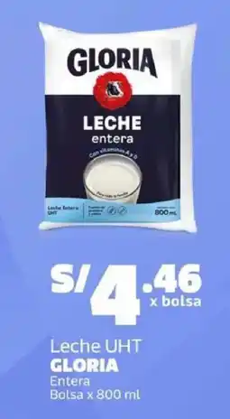 Makro Gloria leche unt entera bolsa oferta