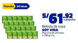 Makro Soy vida bebida de soya plancha oferta