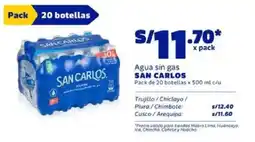 Makro San carlos agua sin gas oferta