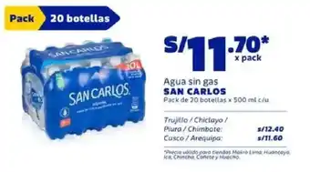Makro San carlos agua sin gas oferta