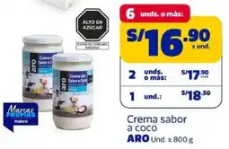 Makro Aro crema sabor a coco oferta
