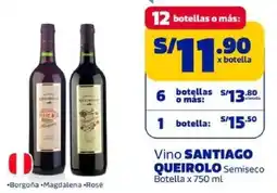 Makro Santiago queirolo vino semiseco botella oferta
