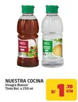 MaxiAhorro Nuestra cocina vinagre blanco/ tinto bot. oferta
