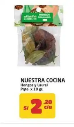MaxiAhorro Nuestra cocina hongos y laurel pqte. oferta
