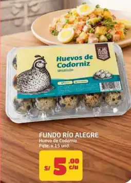 MaxiAhorro Fundo río alegre huevo de codorniz pqte. oferta