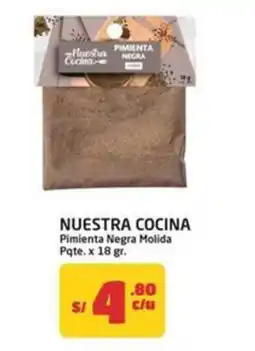 MaxiAhorro Nuestra cocina pimienta negra molida pqte oferta