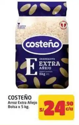 MaxiAhorro Costeño arroz extra añejo bolsa oferta