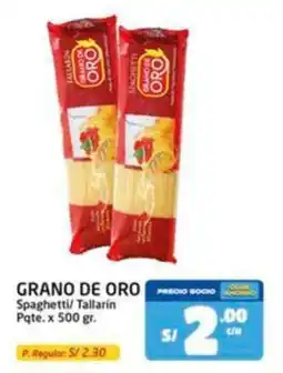 MaxiAhorro Grano de oro spaghetti/ tallarin pqte. oferta