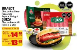 MaxiAhorro Braedt chorizo parrillero precocido pqte. oferta