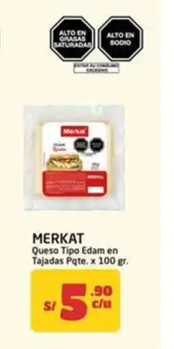 MaxiAhorro Merkat queso tipo edam en tajadas pqte. oferta