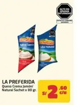 MaxiAhorro La preferida queso crema jamón/ natural sachet oferta