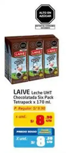 MaxiAhorro Laive leche uht chocolatada six pack tetrapack oferta