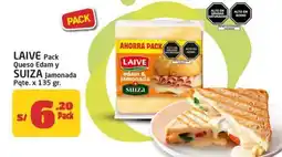 MaxiAhorro Laive pack queso edam y suiza jamonada pqte. oferta