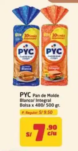 MaxiAhorro Pyc pan de molde blanco/ integral bolsa oferta
