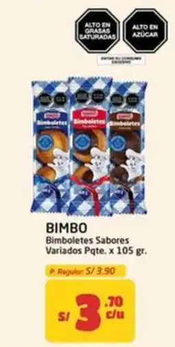MaxiAhorro Bimbo bimboletes sabores variados pqte. oferta