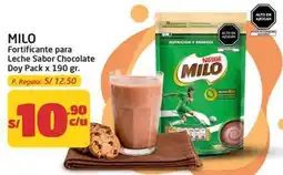 MaxiAhorro Milo fortificante para leche sabor chocolate doy pack oferta