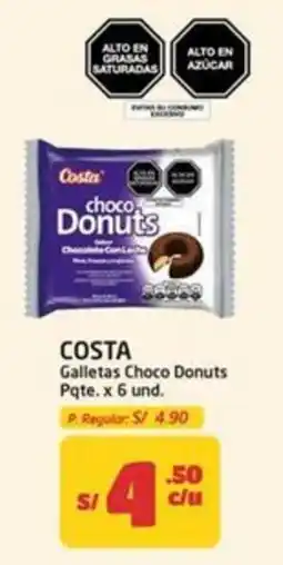 MaxiAhorro Costa galletas choco donuts pqte. oferta