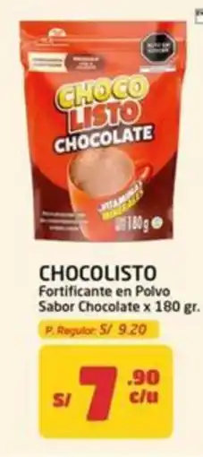 MaxiAhorro Chocolisto fortificante en polvo sabor chocolate oferta