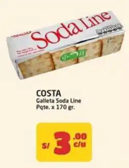 MaxiAhorro Costa galleta soda line pqte. oferta