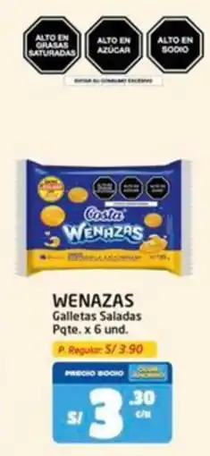 MaxiAhorro Wenazas galletas saladas pqte. oferta