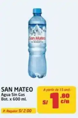 MaxiAhorro San mateo agua sin gas bot. oferta