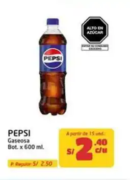 MaxiAhorro Pepsi gaseosa bot. oferta