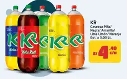 MaxiAhorro Kr gaseosa piña/ negra/ amarilla/ lima limón/ naranja bot. oferta