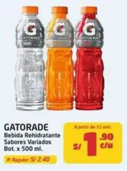 MaxiAhorro Gatorade bebida rehidratante sabores variados bot. oferta