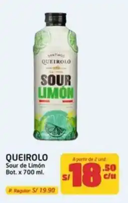 MaxiAhorro Queirolo sour de limón bot. oferta