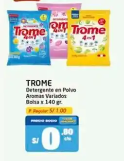 MaxiAhorro Trome detergente en polvo aromas variados bolsa oferta