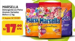 MaxiAhorro Marsella detergente en polvo aromas variado bolsas oferta