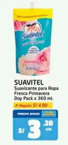 MaxiAhorro Suavitel suavizante para ropa fresca primavera doy pack oferta
