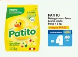 MaxiAhorro Patito detergente en polvo aroma limón bolsa oferta
