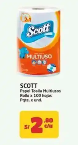 MaxiAhorro Scott papel toalla multiusos rollo oferta