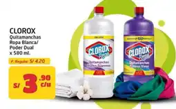 MaxiAhorro Clorox quitamanchas ropa blanca/ poder dual oferta
