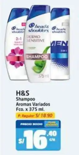 MaxiAhorro Shampoo h&s shampoo aromas variados fco. oferta