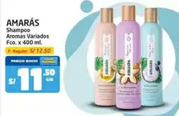 MaxiAhorro Amarás shampoo aromas variados fco. oferta