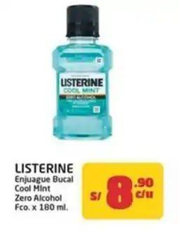 MaxiAhorro Listerine enjuague bucal cool mint zero alcohol fco. oferta