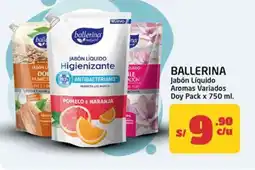 MaxiAhorro Ballerina jabón líquido aromas variados doy pack oferta