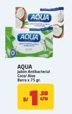 MaxiAhorro Agua jabón antibacterial coco/ aloe barra oferta