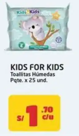 MaxiAhorro Kids for kids toallitas húmedas pqte. oferta