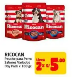 MaxiAhorro Ricocan pouche para perro lleva sabores variados doy pack oferta