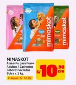 MaxiAhorro Mimaskot alimento para perro adultos/cachorros sabores variados bolsa oferta
