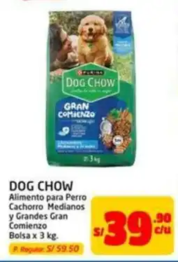 MaxiAhorro Dog chow alimento para perro cachorro medianos y grandes gran comienzo bolsa oferta