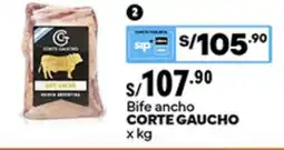 Plaza Vea Corte gaucho bife ancho oferta