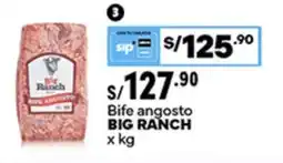 Plaza Vea Big ranch bife angosto oferta