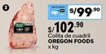 Plaza Vea Oregon foods colita de cuadril oferta