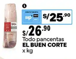 Plaza Vea El buen corte todo pancentas oferta