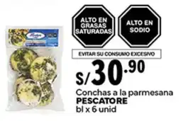 Plaza Vea Pescatore conchas a la parmesana bl oferta